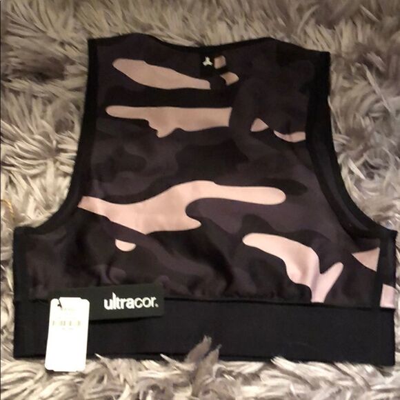 NWT Ultracor Black Level Camo Knockout Crop Top M - Picture 7 of 8